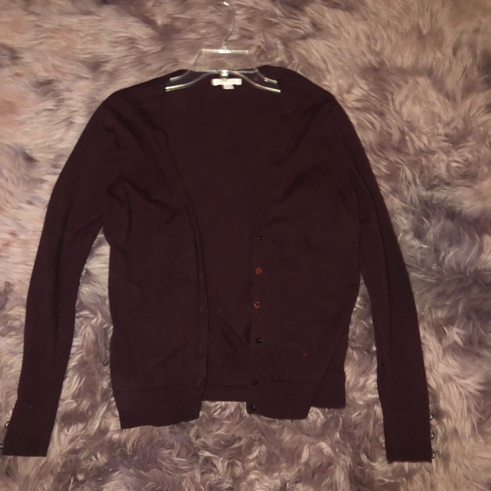 Burgundy Cardigan